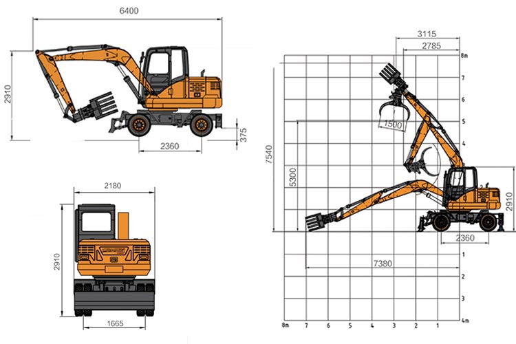 8.5 Ton Wheel excavator