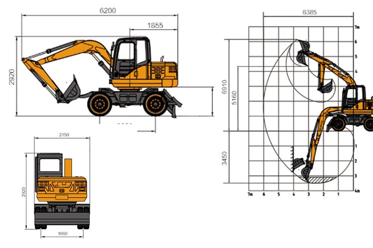 17.5 wheel excavator 17.5 wheel excavator