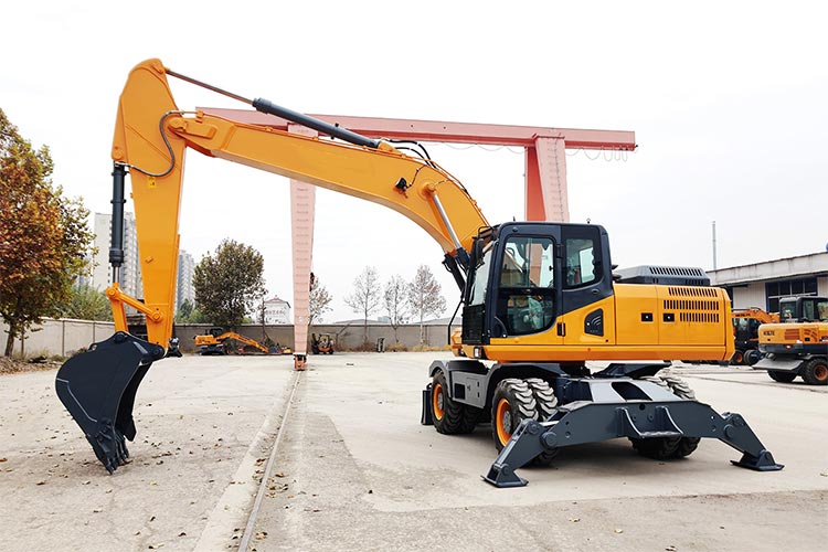 21,5 mobiele graafmachine 21.5 wheel excavator