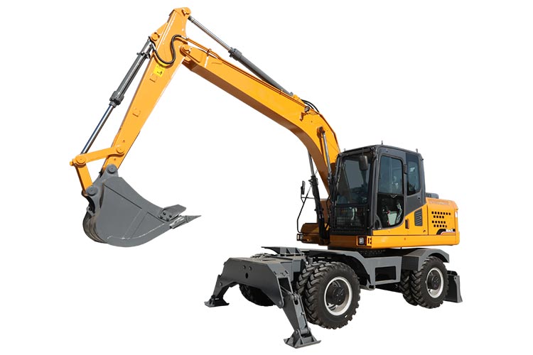 17,5 ton Grote graafmachine op wielen