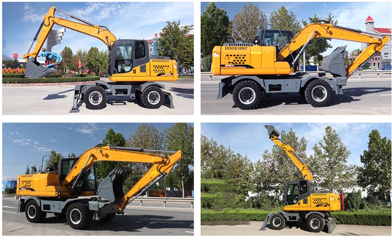 Escavadeira de rodas de 21,5 toneladas 21.5 Ton wheel excavator