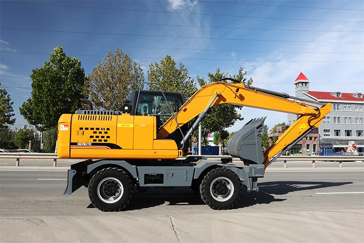 Excavadora de ruedas grande de 15,5 toneladas